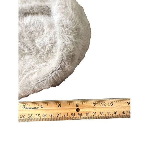 Angora Hat Women Gray Fur Neutral Retro 70s Costume Winter Wool Classic Capsule - Picture 9 of 12